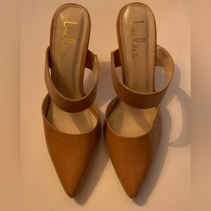 Lulu's Tan Pointed Toe Heels